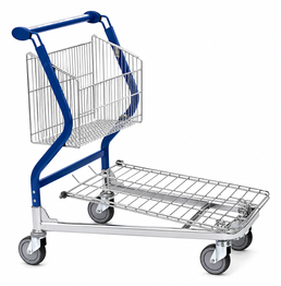 Vario 90 Transport Trolley – Fixed Basket Trolley with Wire Platform
