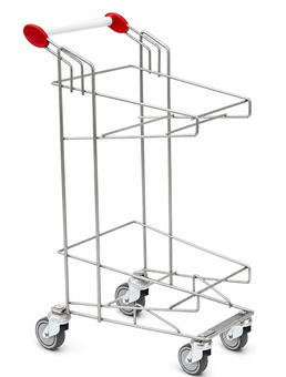 Vario XL Twin-Basket Shopping Trolley – High-Capacity Retail Cart