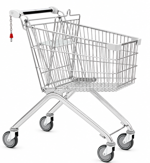 Avant 90W Chariot de Courses – Capacité de 90 Litres avec Siège pour Enfant