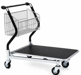 Vario 110 Transport Trolley – Fixed Basket Trolley with Plywood Platform