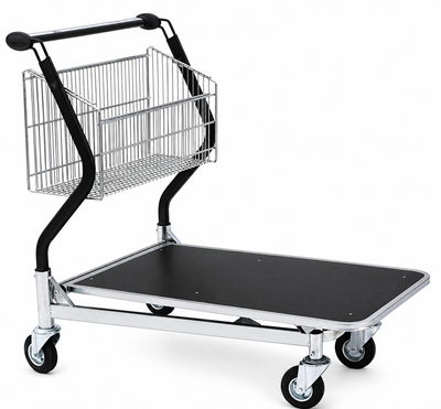 Vario 110 Transport Trolley – Fixed Basket Trolley with Plywood Platform