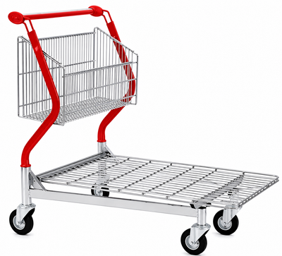 Vario 110 Transport Trolley – Fixed Basket Trolley with Wire Platform