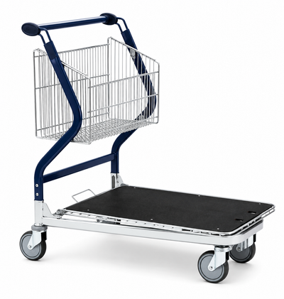 Vario 90 Transport Trolley – Fixed Basket Trolley with Plywood Platform