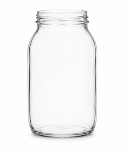 500ml White Flint Glass Powder Jar