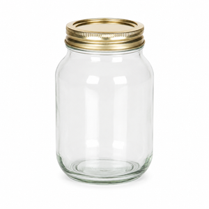 Bocal en verre Mason transparent de 500 ml