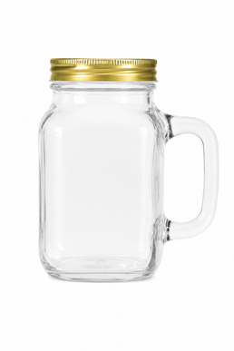 630ml Glass Mason Jar with Handle