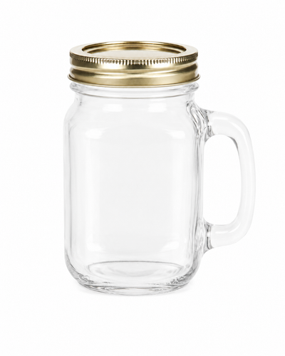 450ml Glass Mason Jar With Handle