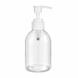 250ml Plastic Dome Toilet + White economy pump