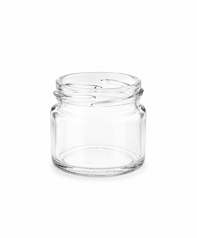 15ml White Flint Glass Squat Jar