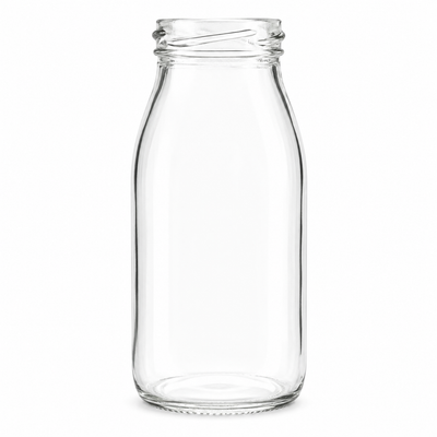 250ml Screw Neck Glass Milk Bottle | Wholesale Dairy Glass Bottle