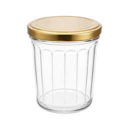 324ml Facetted Glass Jar