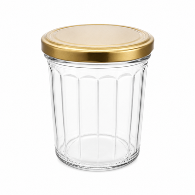 324ml Facetted Glass Jar