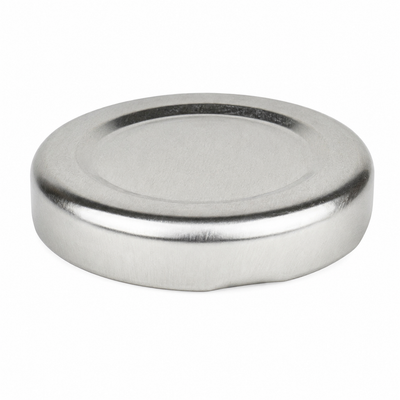 48mm Silver Roll Threaded (RTO) Twist-Off Metal Caps for Glass & PET Bottles