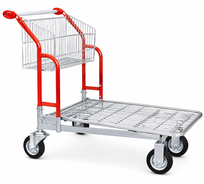 Vario 120 Transport Trolley – Fixed Basket Trolley with Wire Platform