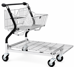 Vario 110S Transport Trolley – Foldable Basket Trolley with Wire Platform