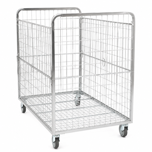 Conteneur pour Cartons 800x1200 H1200 – Grand Chariot à Roulettes pour la Manipulation de Marchandises Encaissées
