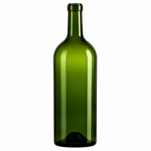 Bordelaise 12L Antique Green Glass Bottle – 28mm Cork Finish