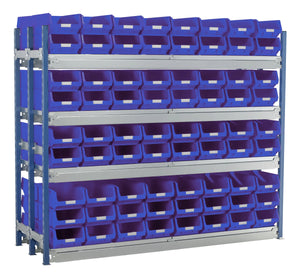 Double Longspan Starter Kits | Mild Steel Storage Shelving with Small Parts Bins