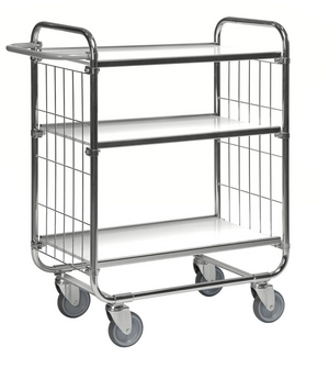 Series 8000 Shelving Trolley – Electrogalvanised Flex Cart – 250 kg Capacity (945 × 470 × 1120 mm)