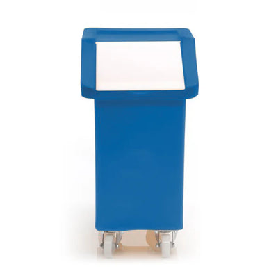 65 Litre Ingredients Trolley with Clear Flap Lid – Food Approved Mobile Storage Bin