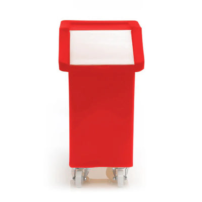 65 Litre Ingredients Trolley with Opaque Flap Lid – Food Approved | Mobile Storage Bin
