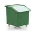 142 Litre MDPE Ingredients Trolley with Clear Flap Lid Mobile Storage Bin