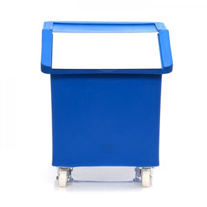 142 litre food-approved MDPE mobile ingredients trolley with opaque flap lid