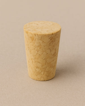 Bouchon en liège naturel conique de 15 mm – Taille 27x15,8x12,5 mm, Joint sécurisé