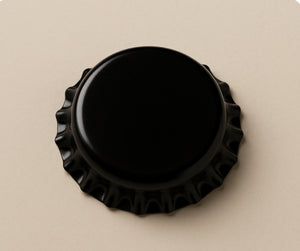 Capsules noires couronnes pour bouteilles de bière – 26 mm