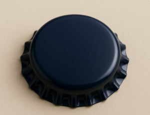 Capsules couronnes bleu foncé pour bouteilles de bière – 26 mm