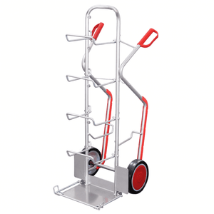 Aluminium Water Empty Bottle Sack Truck 200kg Capacity - Holds 7 Bottles