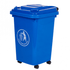 50 Litre Coloured Mini Wheelie Bin – Compact Wheeled Waste Bin