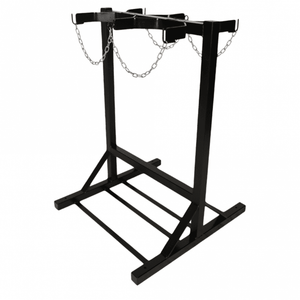Free-Standing Double-Sided Cylinder Floor Stand, 4 or 6 Gas Cylinders Up to 280mm Diameter