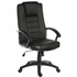 Executive Leather Office Chair with Fixed Armrests - Height Adjustable 500-600mm