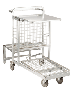 Merchandising Step Stock Picking Trolley – 213L Capacity, 213kg Load