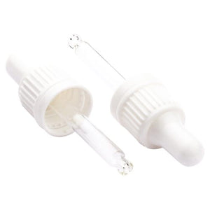 15ml White Pipette Assembly – Dropper for Glass Bottles