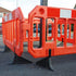 Pedestrian Safety Crowd Control Plastic Gate Barrier, 2000 x 1000 mm