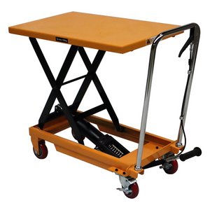 Table élévatrice à ciseaux 935x450mm – Capacité de charge de 150 kg, mobile avec freins