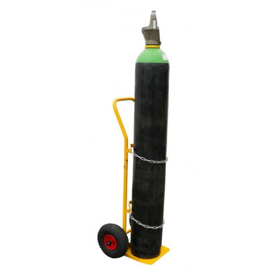 Steel Gas Empty Bottle Sack Truck, 125kg Capacity for 300mm Diameter Cylinders