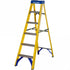 Trade Fibreglass Swingback Step Ladder - 150kg Capacity, EN131 Professional
