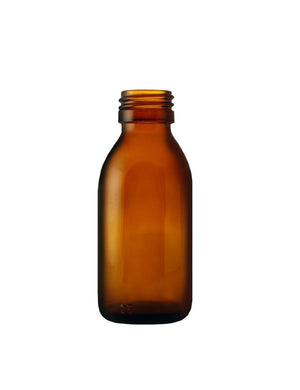 Bouteille en verre ambre Alpha de 100 ml