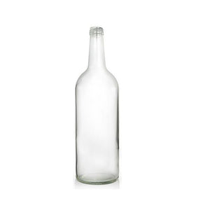 1 Litre Clear Glass Mountain Bottle