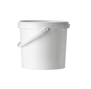 Seau blanc de 5 litres avec couvercle à preuve de falsification