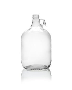 1 gallon (128 oz) flacon en verre clair Growler avec poignée
