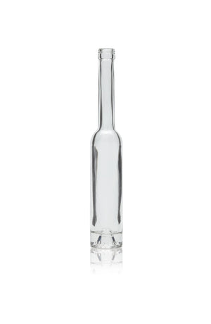 Bouteille d'huile en verre haut Platin 100ml (ouverture en liège)