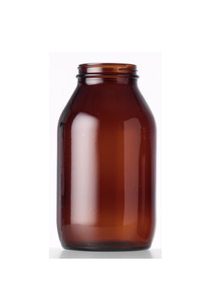 Pot en verre ambré de 500 ml