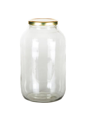 Bocal à cornichons en verre de 4 250 ml (1 gallon) (col torsadé)